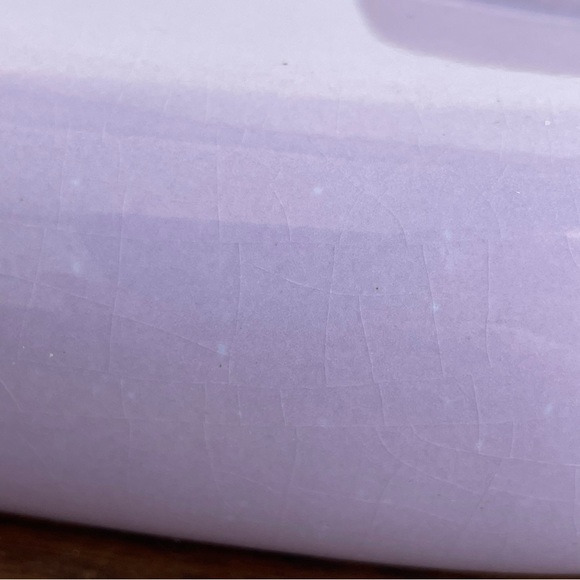 White Rose Lilac Purple Shallow Planter - Picture 6 of 6